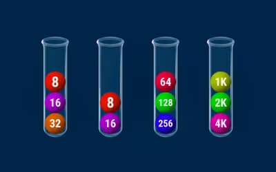 2048 in Flasks logo