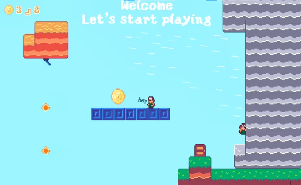 2D Platformer Coin logo