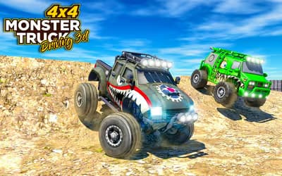 4x4 Monster Truck Driving 3D logo