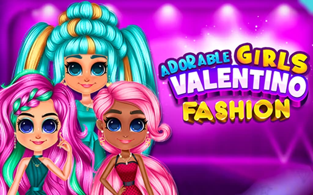Adorable Girls Valentino Fashion logo