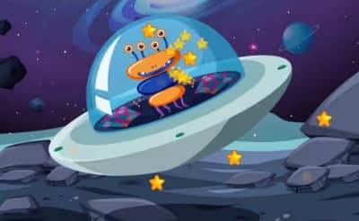 Aliens In Space Hidden logo