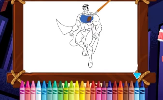 Amazing Superheroes Coloring logo