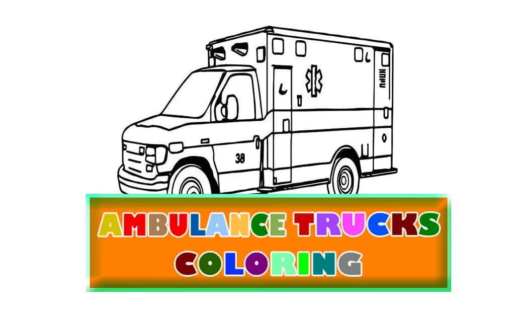 Ambulance Trucks Coloring logo