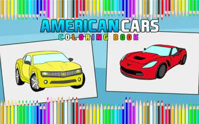 American Cars Coloring Book logo