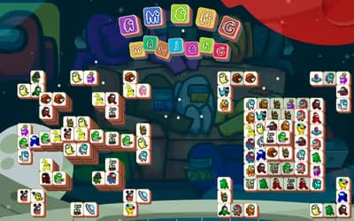Among Mahjong Tiles logo