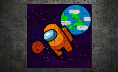 Among Space Jigsaw logo