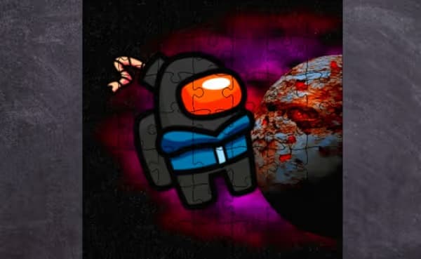 Among Them Space Puzzle logo