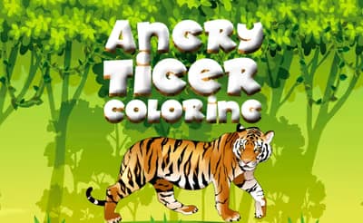 Angry Tiger Coloring logo
