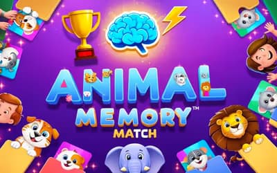 Animal Memory Match Brain Boost Challenge logo