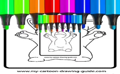 Anime Cat Girl Coloring Pages logo