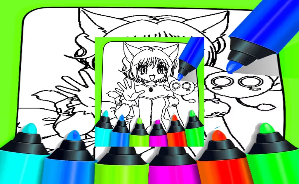 Anime Coloring Pages For Kids logo