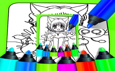 Anime Coloring Pages For Kids logo