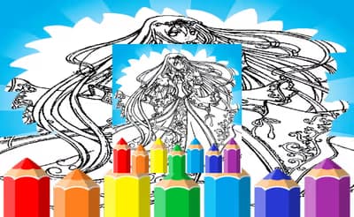 Anime Princess Coloring Pages logo