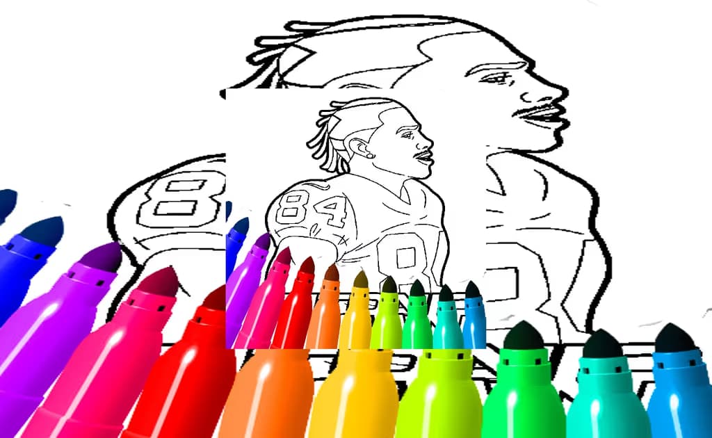 Antonio Brown Coloring Pages logo