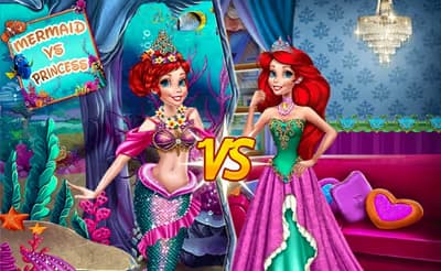 Ariel Mermaid Vs Princess logo