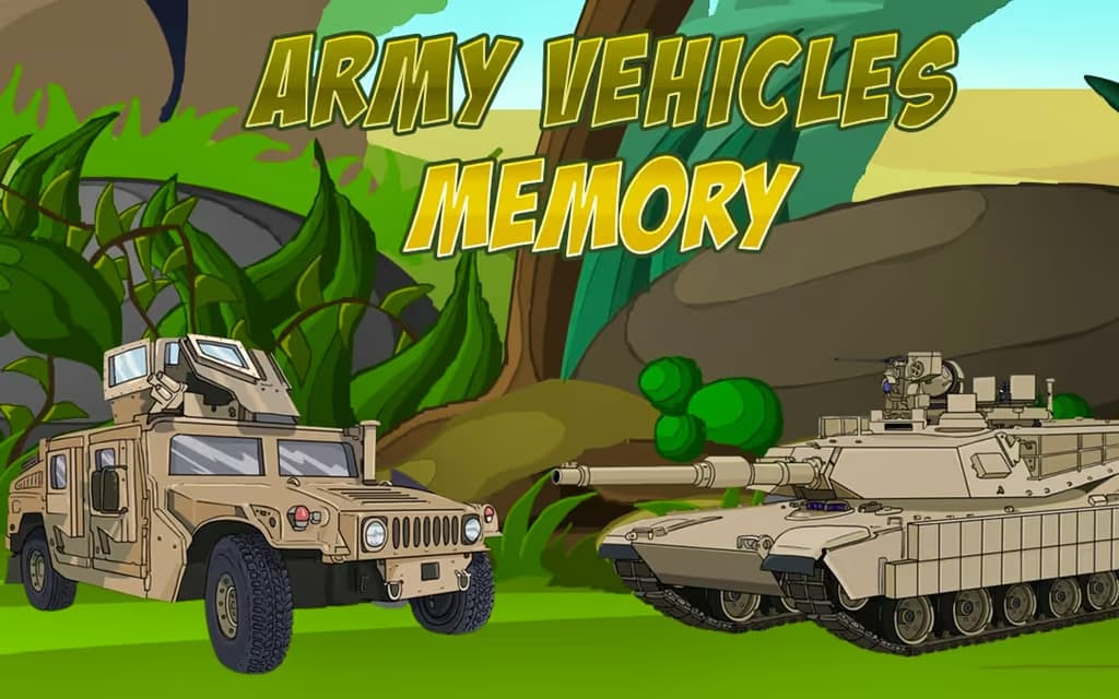 Army Vehicles Memory logo