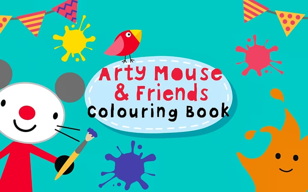 Arty Mouse Coloring Book logo