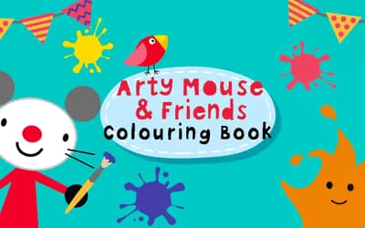 Arty Mouse Coloring Book logo