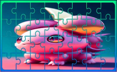 Axolotl Jigsaw Picture Puzzle logo