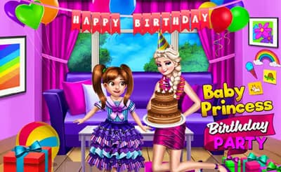Baby Princess Birthday Party logo