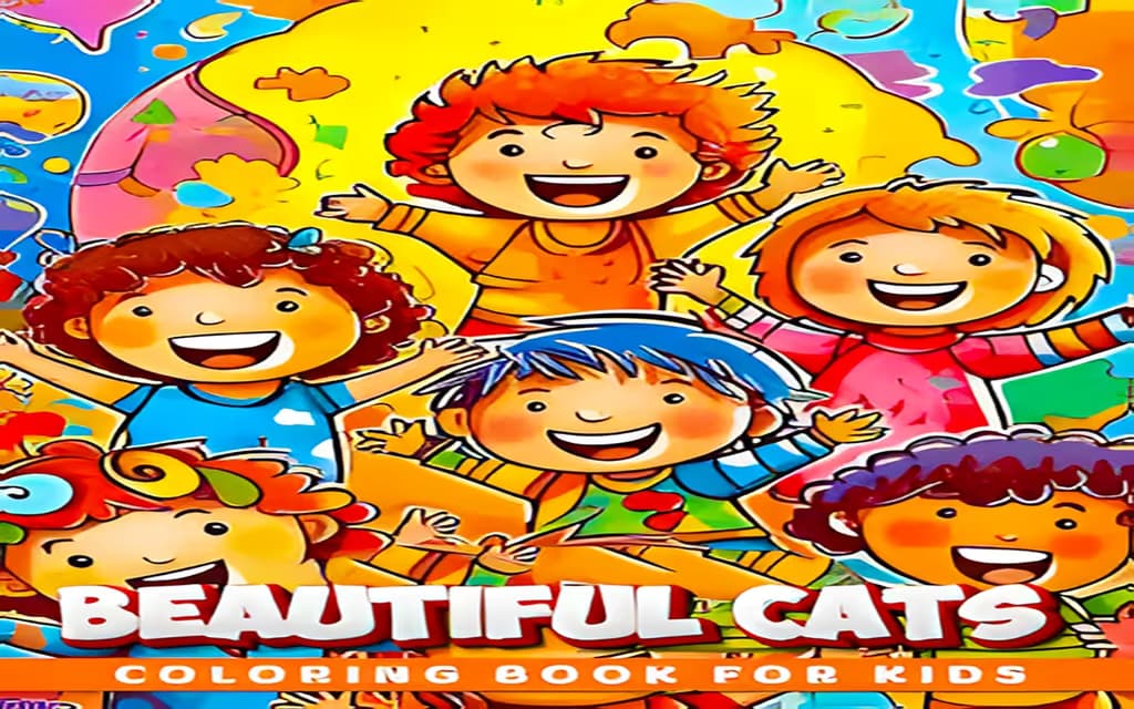 Beautiful Cats Coloring Book logo