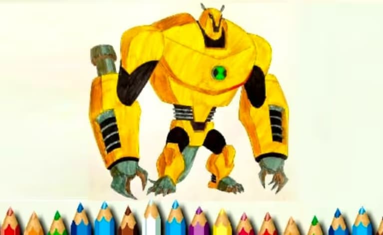 Ben 10 Monsters Coloring Book logo