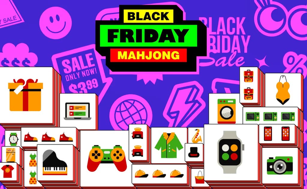 Black Friday Mahjong logo