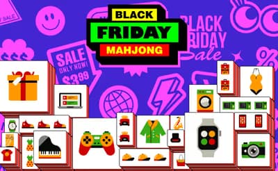 Black Friday Mahjong logo