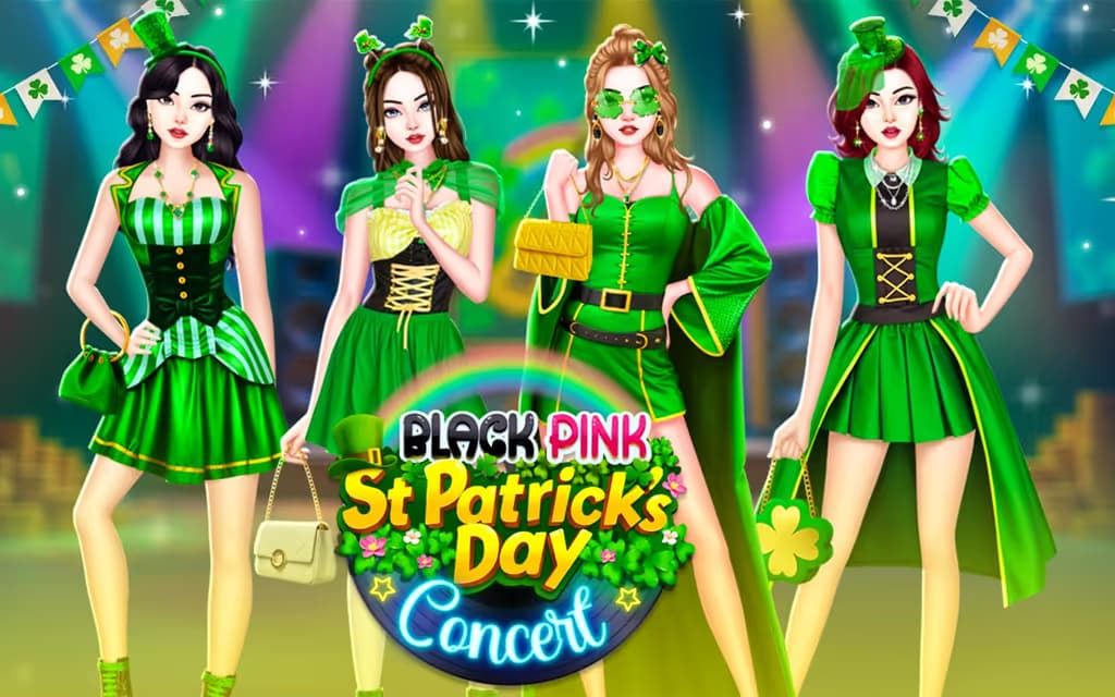 Black Pink St.Patricks day Concert logo
