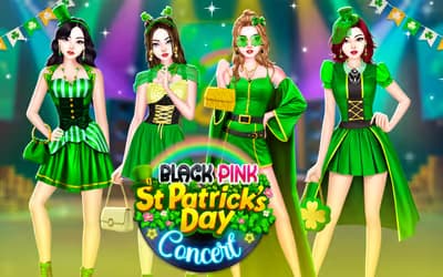 Black Pink St.Patricks day Concert logo