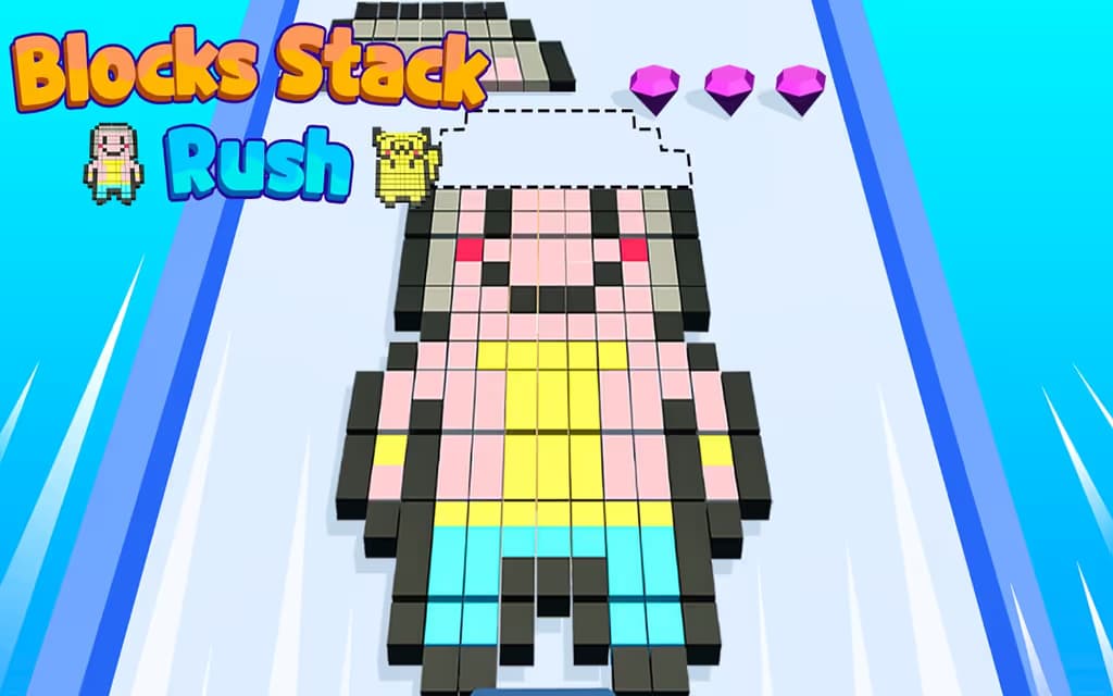 Blocks Stack Rush logo