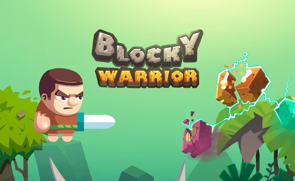 Blocky Warrior logo