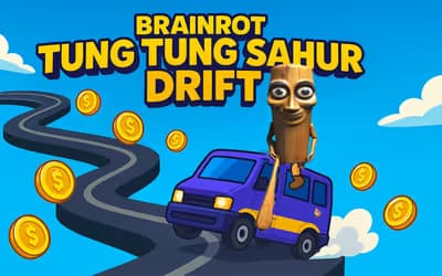 Brainrot tung Tung Sahur Drift logo
