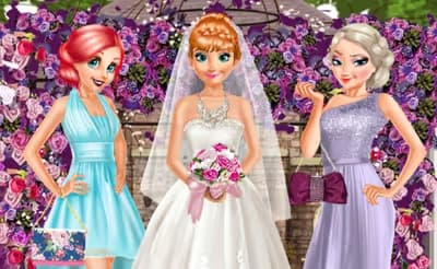 Bride and Bridesmaids Dress up logo