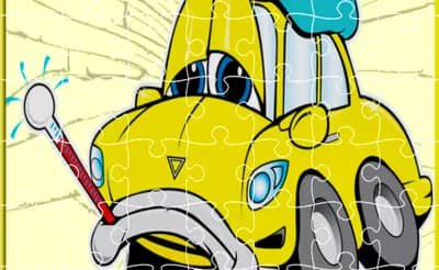 Broken Cars Jigsaw logo