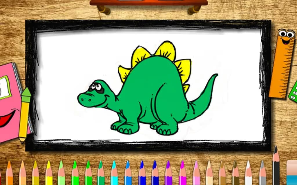 BTS Dinosaur Coloring Book logo
