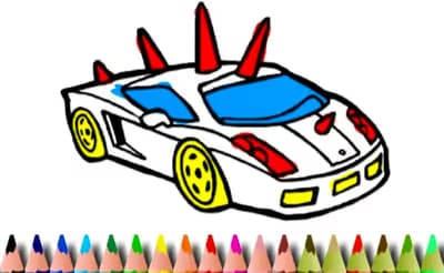BTS Gta Cars Coloring Book logo