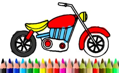BTS Motorbike Coloring Book logo
