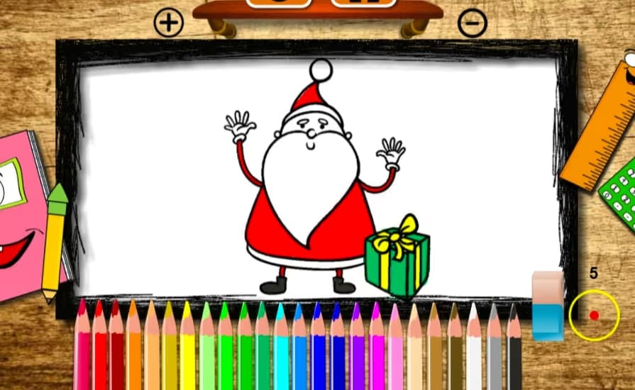 BTS Santa Claus Coloring Book logo