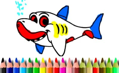 BTS Shark Coloring Book logo