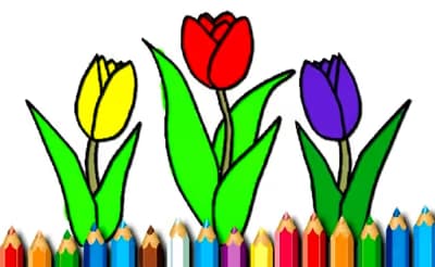 BTS Spring Time Coloring Book logo