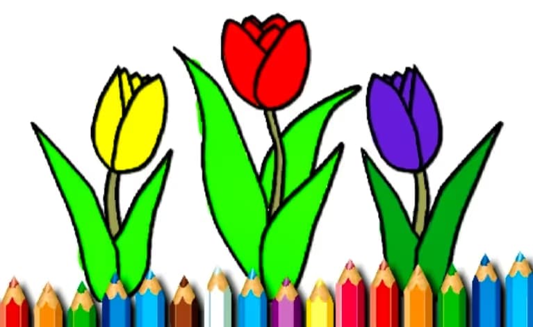 BTS Spring Time Coloring Book logo
