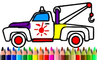 BTS Trucks Coloring Book logo