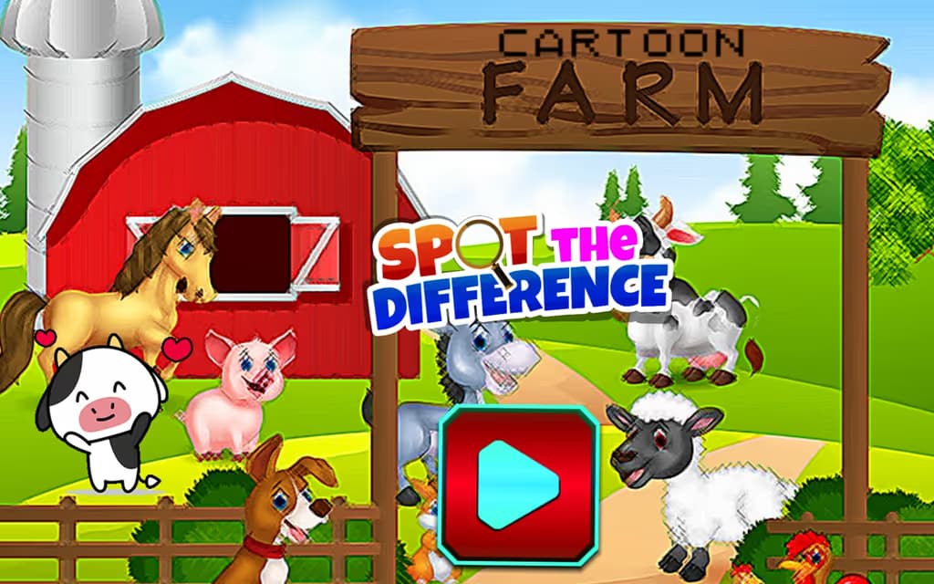 Cartoon Farm Spot the Difference logo