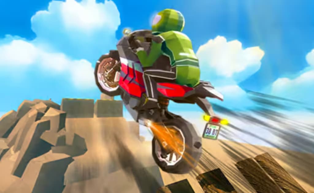 Cartoon Moto Stunt logo