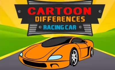 Cartoon Racing Car Differences logo