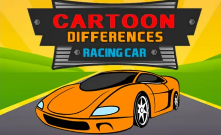 Cartoon Racing Car Differences logo