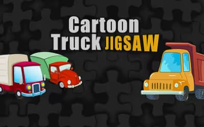 Cartoon Truck Jigsaw logo