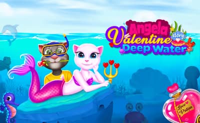 Cat Girl Valentine Story Deep Water logo