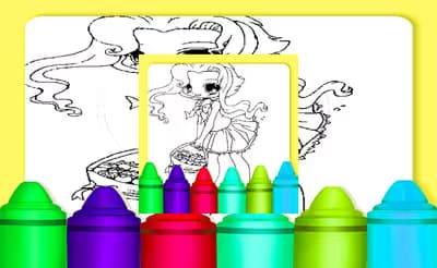 Chibi Anime Coloring Pages logo